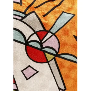 Sale KARE Design Cushion Art Line Orange 50x50cm