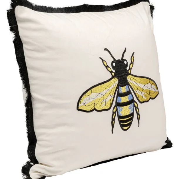 cushion_bee_white_xcm_1.webp Best KARE Design Cushion Bee White 45x45cm