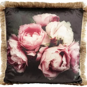 Clearance KARE Design Cushion Blush Roses 45x45cm