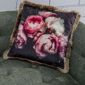 Clearance KARE Design Cushion Blush Roses 45x45cm