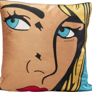 Best KARE Design Cushion Comic Lady 50x50cm