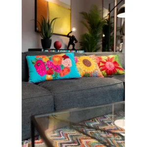 Online KARE Design Cushion Fiorista Green 60x40cm