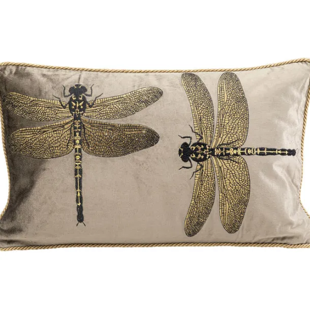 cushion_glitter_dragonfly_0.webp Clearance KARE Design Cushion Glitter Dragonfly Brown 50x30cm