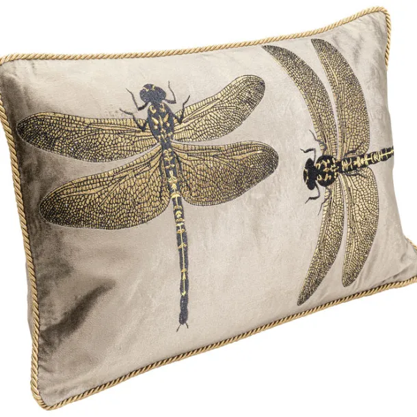 cushion_glitter_dragonfly_1.webp Clearance KARE Design Cushion Glitter Dragonfly Brown 50x30cm