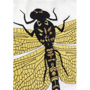 Fashion KARE Design Cushion Glitter Dragonfly White 40x40cm