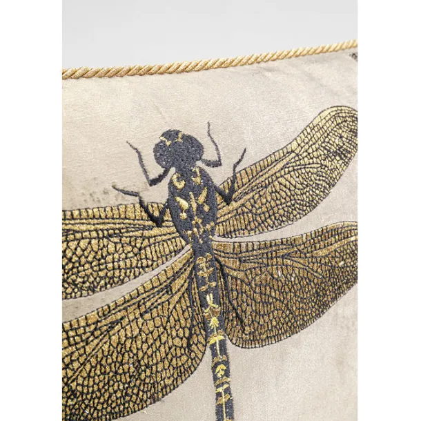 cushion_glitter_dragonfly_3.webp Clearance KARE Design Cushion Glitter Dragonfly Brown 50x30cm