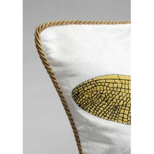 Fashion KARE Design Cushion Glitter Dragonfly White 40x40cm
