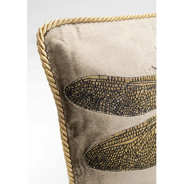 cushion_glitter_dragonfly_4.webp Clearance KARE Design Cushion Glitter Dragonfly Brown 50x30cm
