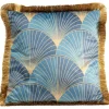 Sale KARE Design Cushion Leaves Fringe 45x45cm