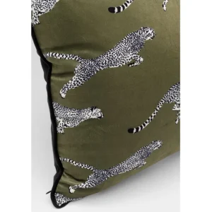 Clearance KARE Design Cushion Running Chetahs 45x45cm