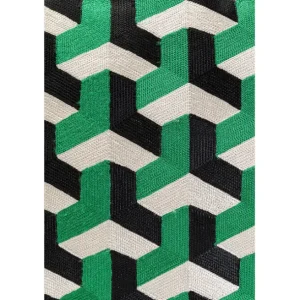 Clearance KARE Design Cushion Scale Green 60x40cm