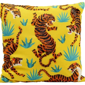 Outlet KARE Design Cushion Tiger Love Yellow 45x45cm
