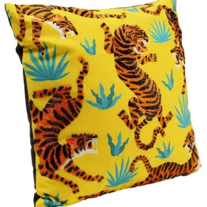 Outlet KARE Design Cushion Tiger Love Yellow 45x45cm