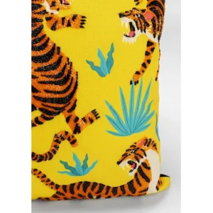 Outlet KARE Design Cushion Tiger Love Yellow 45x45cm