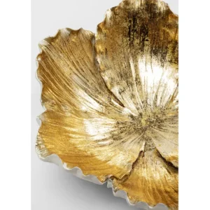 Fashion KARE Design Deco Bowl Flower Bloom Cream Gold Ø25cm
