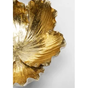Clearance KARE Design Deco Bowl Flower Bloom Cream Gold Ø20cm