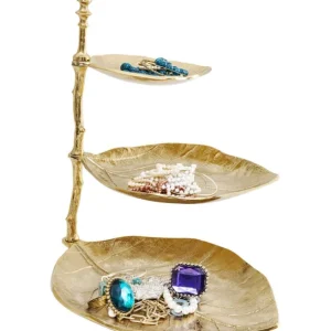 Outlet KARE Design Deco Etagere Leaf Gold