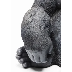 Fashion KARE Design Deco Figur Monkey Gorilla Side Medium Black