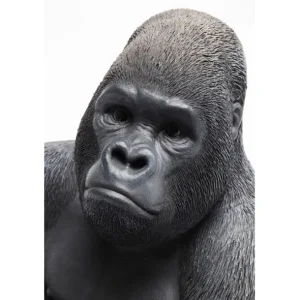Fashion KARE Design Deco Figur Monkey Gorilla Side Medium Black