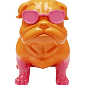 Fashion KARE Design Deco Figure Fashion Dog Pink 37cm