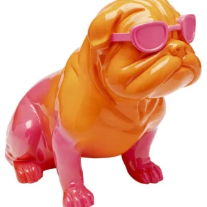 Fashion KARE Design Deco Figure Fashion Dog Pink 37cm