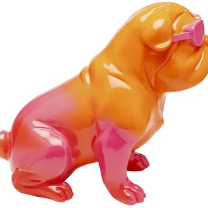 Fashion KARE Design Deco Figure Fashion Dog Pink 37cm