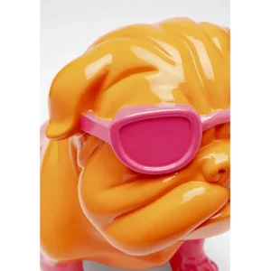 Fashion KARE Design Deco Figure Fashion Dog Pink 37cm