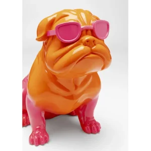Fashion KARE Design Deco Figure Fashion Dog Pink 37cm