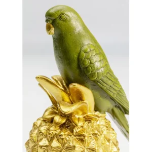 Fashion KARE Design Deco Figurine Ananas Parrot 14cm