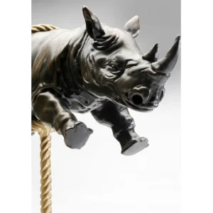 Hot KARE Design Deco Figurine Artistic Rhino 46cm