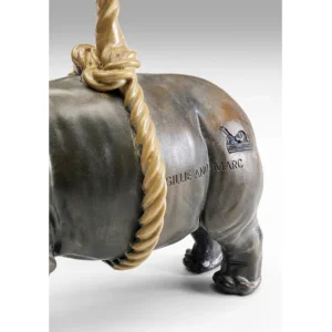 Hot KARE Design Deco Figurine Artistic Rhino 46cm