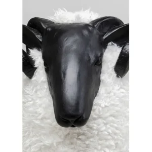 Hot KARE Design Deco Figurine Bathilde Ram White 78cm