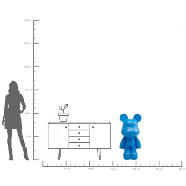 deco_figurine_bear_blue_c_5-1.webp Online KARE Design Deco Figurine Bear Blue 101cm