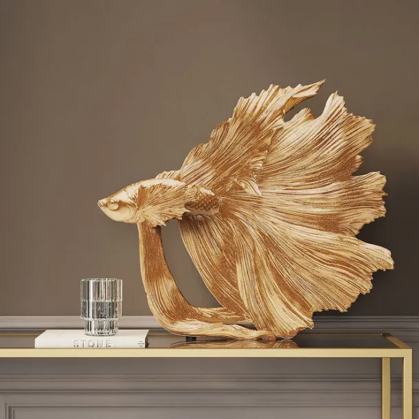 deco_figurine_betta_fish__1.webp Best KARE Design Deco Figurine Betta Fish Gold Small