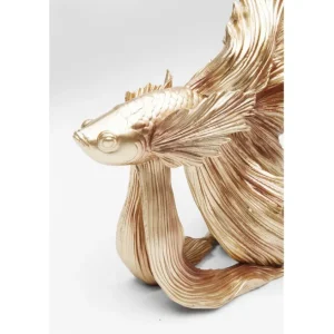 Best KARE Design Deco Figurine Betta Fish Gold Small