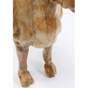 Best KARE Design Deco Figurine Bulldog Wood 70x78cm
