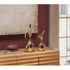 Sale KARE Design Deco Figurine Bunny Gold 52cm