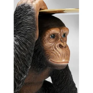 Sale KARE Design Deco Figurine Butler Playing Chimp Black 52cm