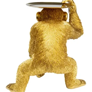 Sale KARE Design Deco Figurine Butler Playing Chimp Gold 52cm