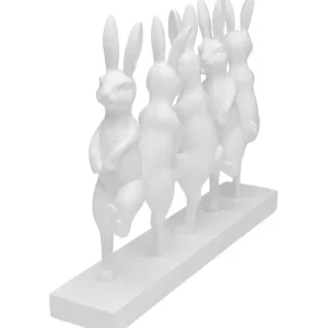 Clearance KARE Design Deco Figurine Dancing Rabbits 40cm
