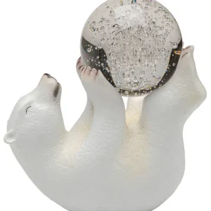 Hot KARE Design Deco Figurine Disco Polar Bear 26cm
