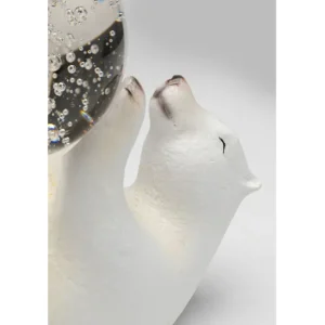 Hot KARE Design Deco Figurine Disco Polar Bear 26cm