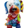 Hot KARE Design Deco Figurine Dog Patchwork 35cm