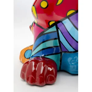 Hot KARE Design Deco Figurine Dog Patchwork 35cm