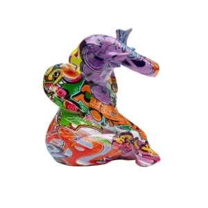 Outlet KARE Design Deco Figurine Elefant Zirkus Graffit (2/Set)
