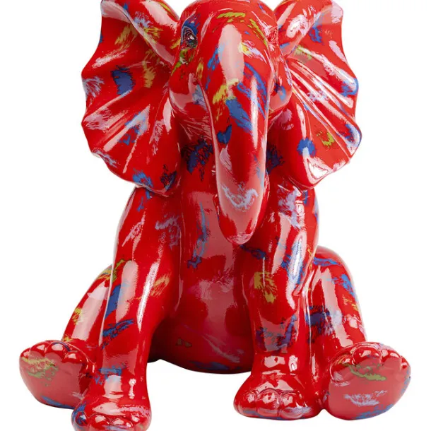 deco_figurine_elephant_do_0.webp Outlet KARE Design Deco Figurine Elephant Dots Red 18cm