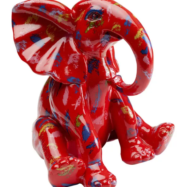 deco_figurine_elephant_do_1.webp Outlet KARE Design Deco Figurine Elephant Dots Red 18cm