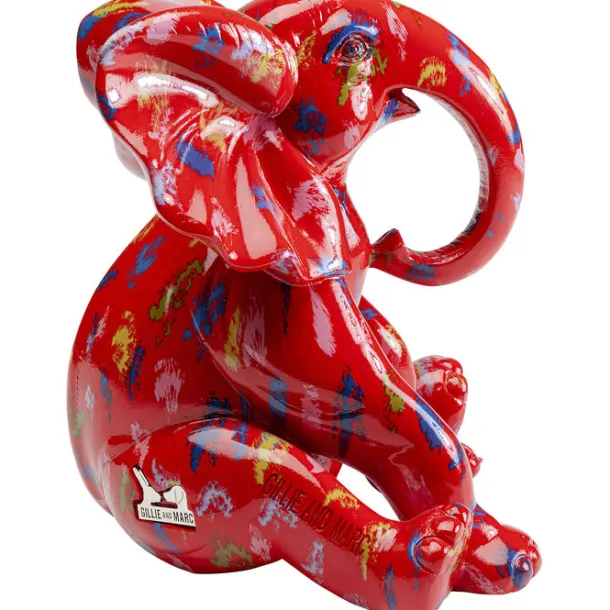 deco_figurine_elephant_do_2.webp Outlet KARE Design Deco Figurine Elephant Dots Red 18cm