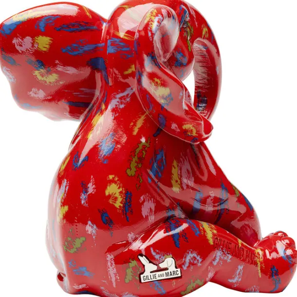 deco_figurine_elephant_do_4.webp Outlet KARE Design Deco Figurine Elephant Dots Red 18cm