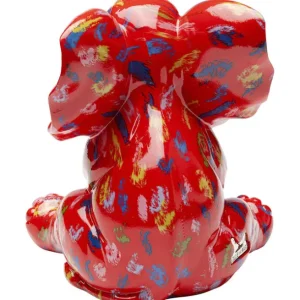 Outlet KARE Design Deco Figurine Elephant Dots Red 18cm